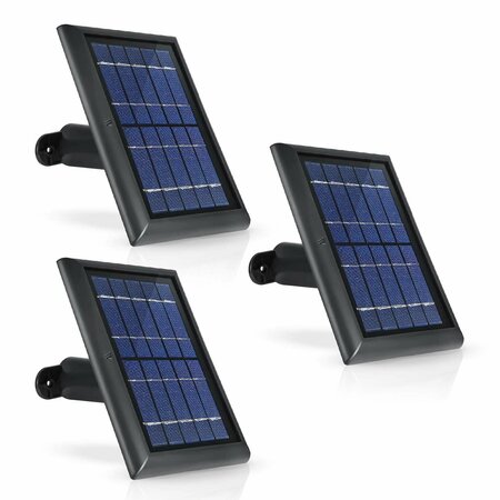 WASSERSTEIN Solar Panel, 2 W, 5V, DC Cable Connector RingSpotSolar3BlkUS